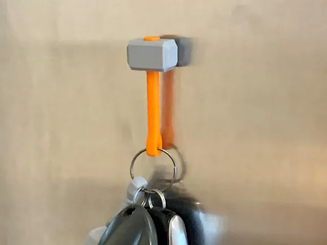Mjolnir Magnetic Keychain