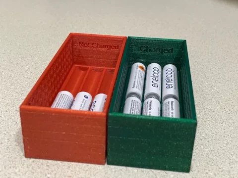 Rechargeable AAA Battery Holders (Charged/Not Charged)