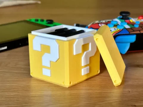 Super Mario Question Block & Cartridge Holder