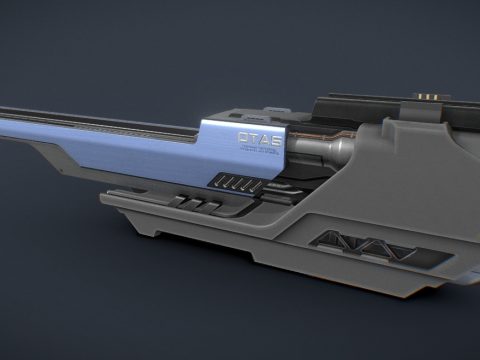 Wing-mounted sci fi gun