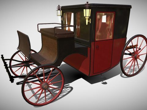 Vintage carriage Brougham