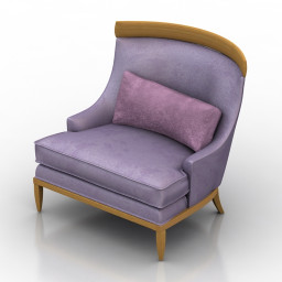 Armchair Erwin Lambeth Lounge Chair 3d model