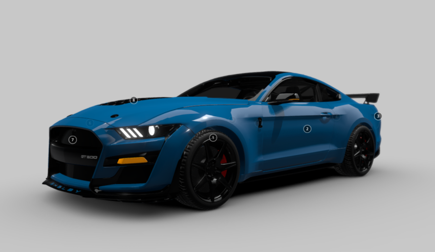 Ford Mustang GT500 - DownloadFree3D.com