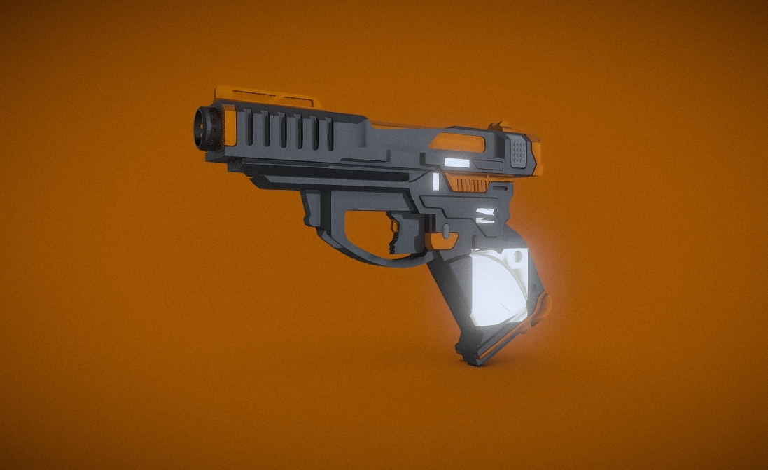 Orange Pistol Gun