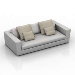 Sofa Colico Srl ASAMI W8 White 3d model