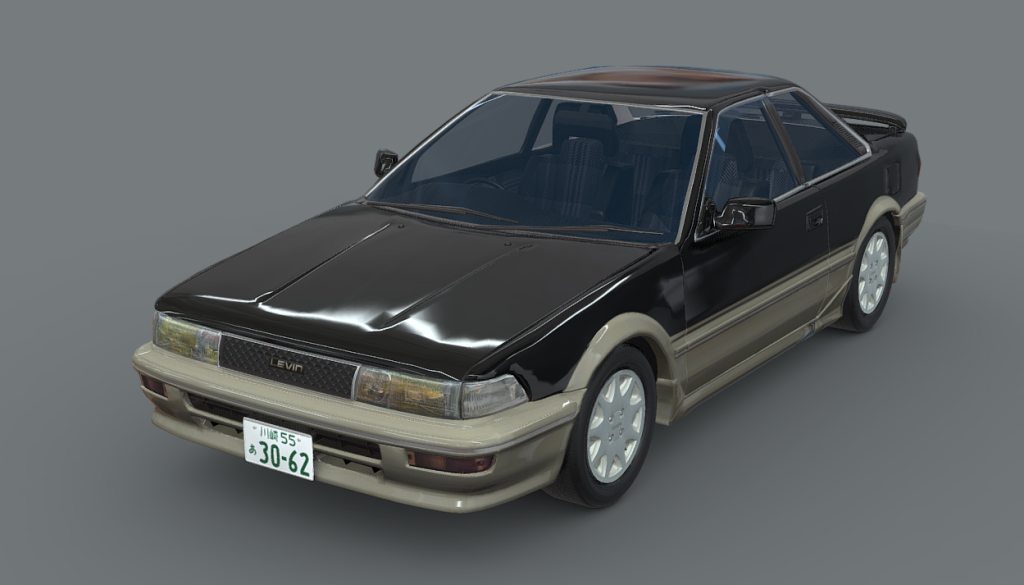 Toyota Corolla Levin AE92 GT APEX Kouki - DownloadFree3D.com