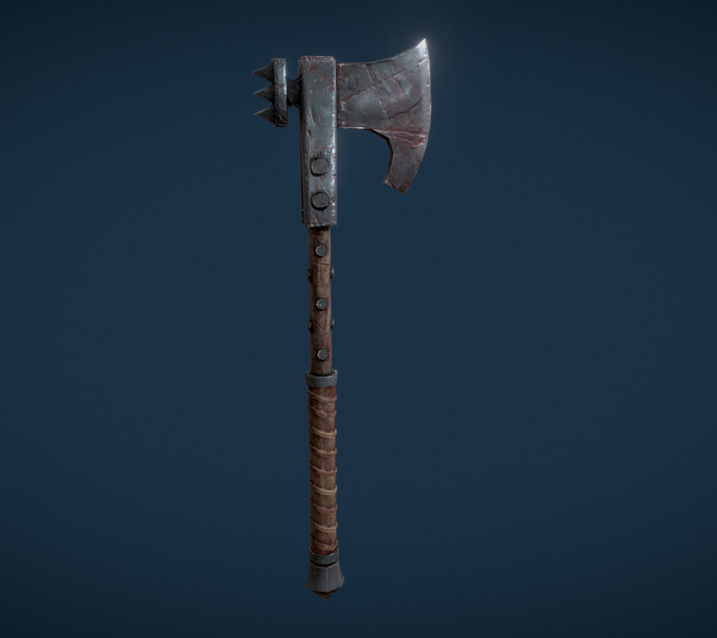 Battle Axe-Low Poly