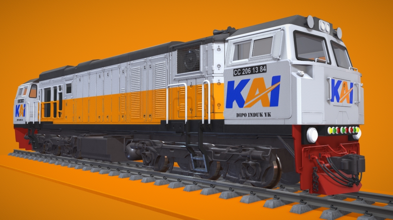 CC 206 (GE-CM20EMP locomotive) - PT. KAI