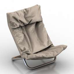 Chair Cross Arflex 2015 Leather 3d model
