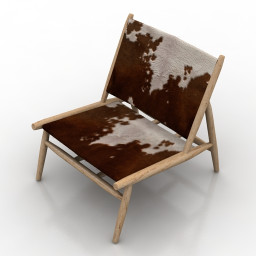 Chair LaForma ike leather 3d model