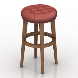 Chair bar RH Bennette Round 3d model