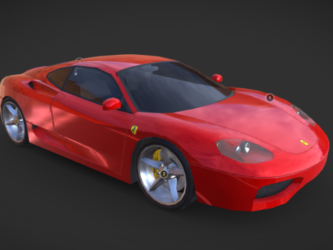 Ferrari 360 Modena - Low Poly