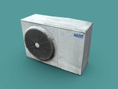 Lowpoly Air Conditioner Outdoor Unit