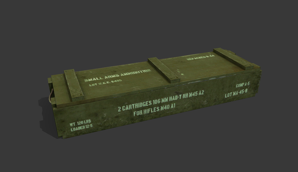 Military Supply Crate