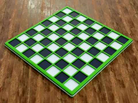 One print chess board