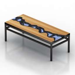 Table wood 3d model