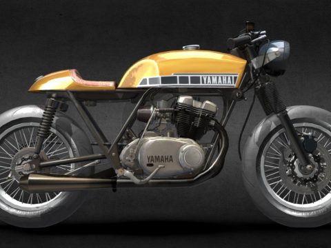 Yamaha 500 custom motorbike