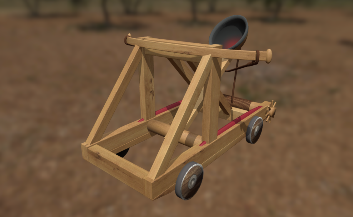 Animated Catapult Unit for RTS