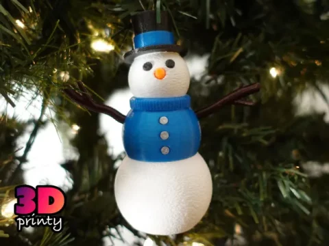 Articulated Snowman Fidget Ornament
