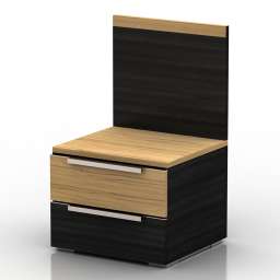 Bedside table Dyatkovo UNO 3d model