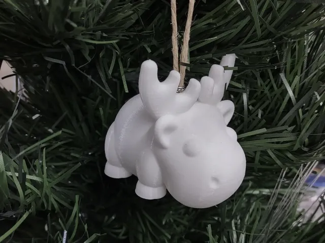 Christmas Moose Ornament