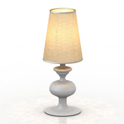 Lamp white 3d model