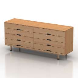Locker Simple Dresser Kalon Studios 3d model
