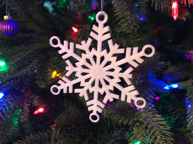 Snowflake Ornament for Windows Trees or Doors 