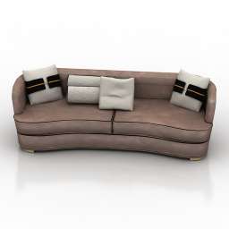Sofa Fendi 3d model