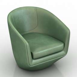 Armchair UTurn Chair BENSEN 3d model