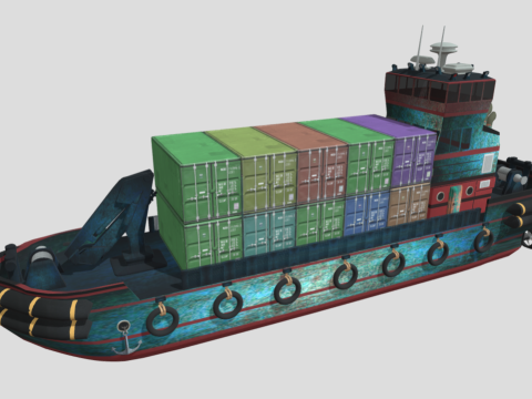Tug&Cargo Ship