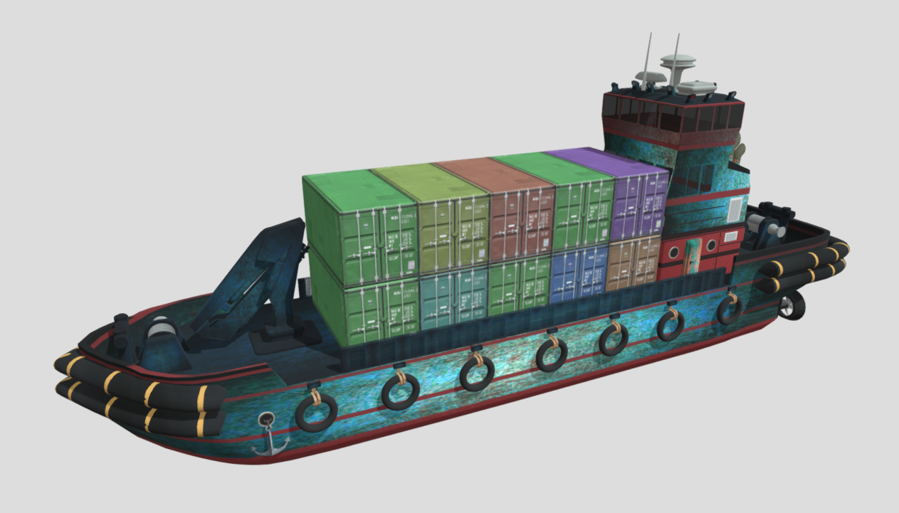 Tug&Cargo Ship