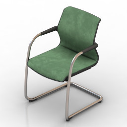 Chair Unix Chair Cantilever Vitra 3d model