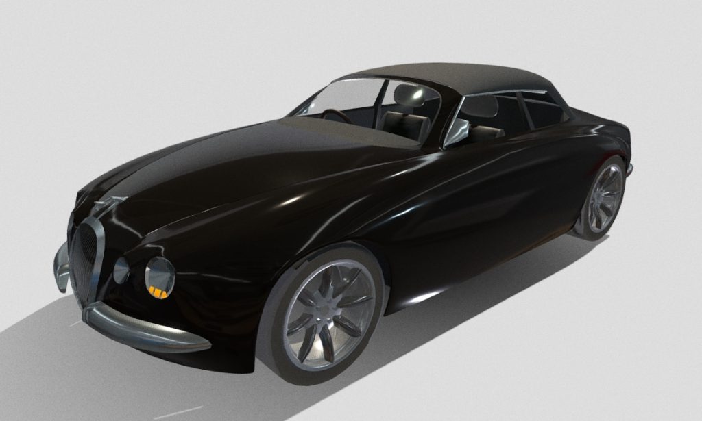 Jaguar R-Type Convertible - DownloadFree3D.com