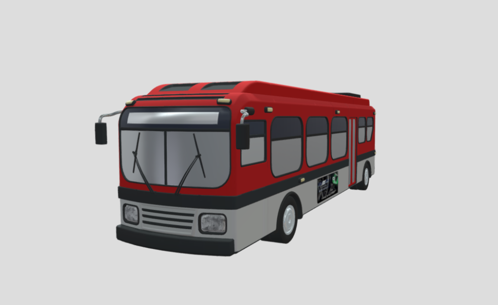 Microsoft Bus with Posters - DownloadFree3D.com