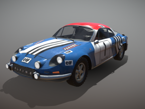 Renault Alpine A110 lowPoly