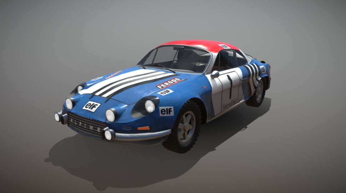 Renault Alpine A110 lowPoly