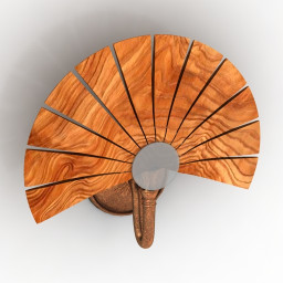 Sconce Bonding metal and wood 3d model
