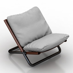 Chair Arflex Cross low version 3d model