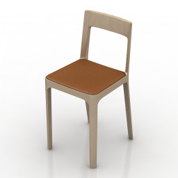 Chair Armless 3d model