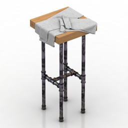 Chair Hard de Core Stool 3d model