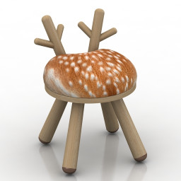 Chaise enfant Bambi Chair 3d model