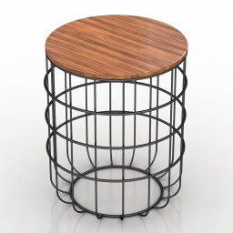 Cosmorelax Sidekick Wood Coffee Table 3d model