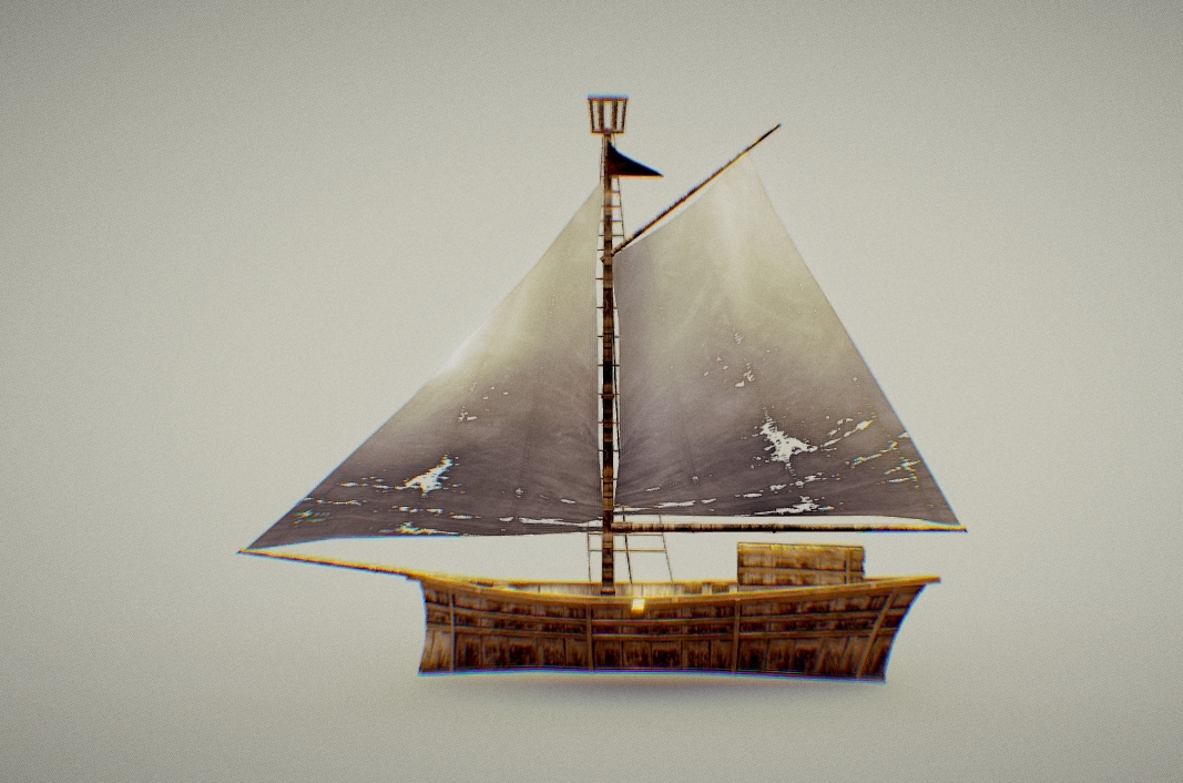Mini Schooner Pirateship Sailboat
