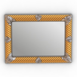 Mirror Burgulu Varak Ayna 3d model