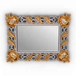 Mirror Selcuklu Yatay Ayna 3d model