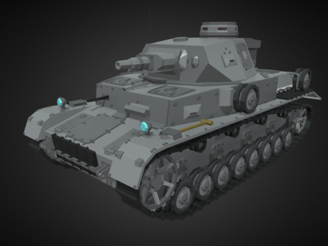 Panzerkampfwagen IV Ausf.E | Low Poly Version