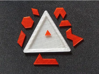 Triangular difficult puzzle