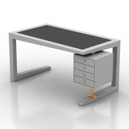 Giorgetti Zeno Destop Table 3d model