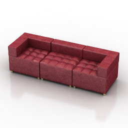 Sofa Kuadra by Kastel 3d model